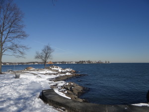 Gay Rosen's winter scene Larchmont Manor